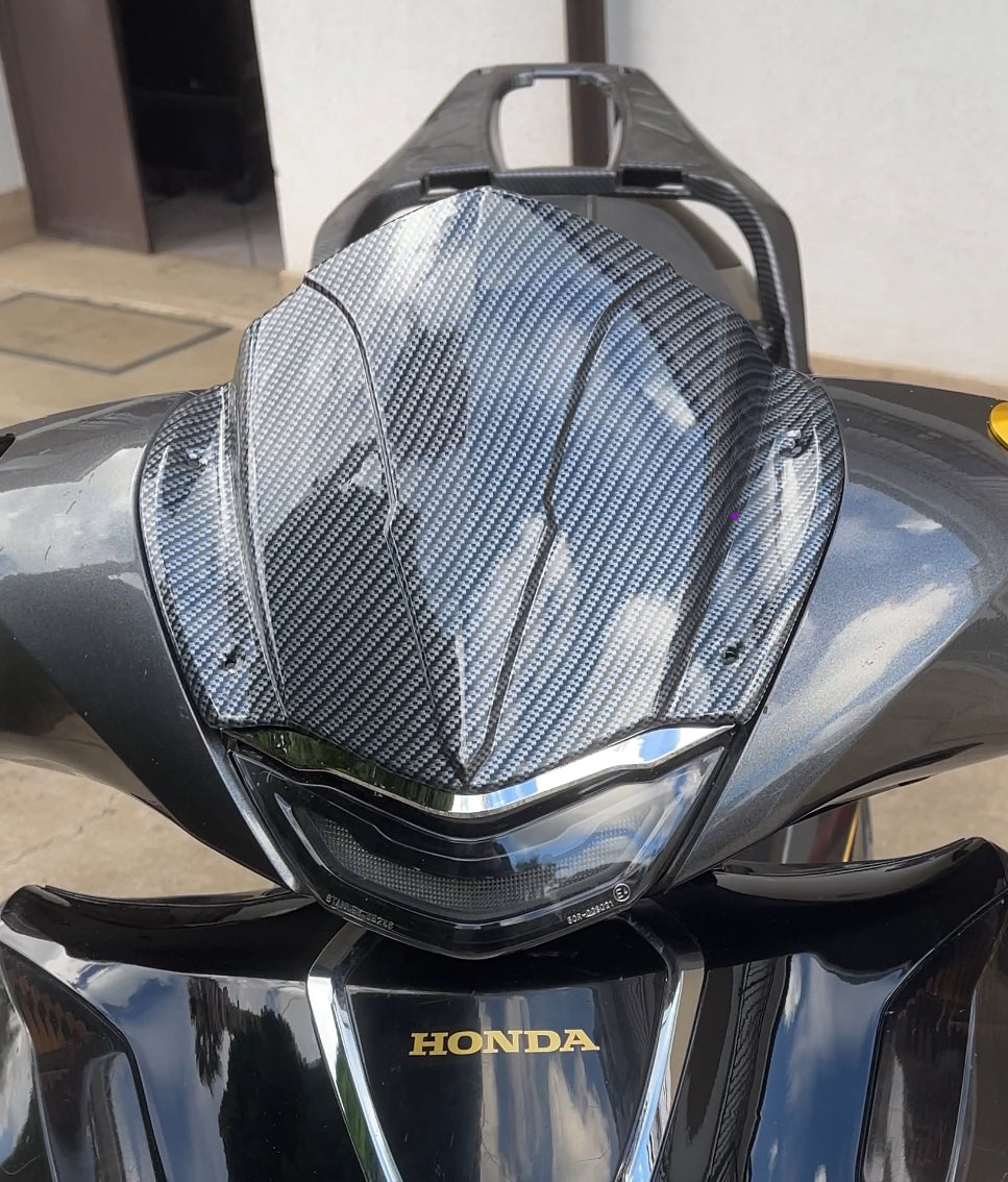 MASCHERINA CARBON HONDA COMPATIBILE SH 125/150 2020/24