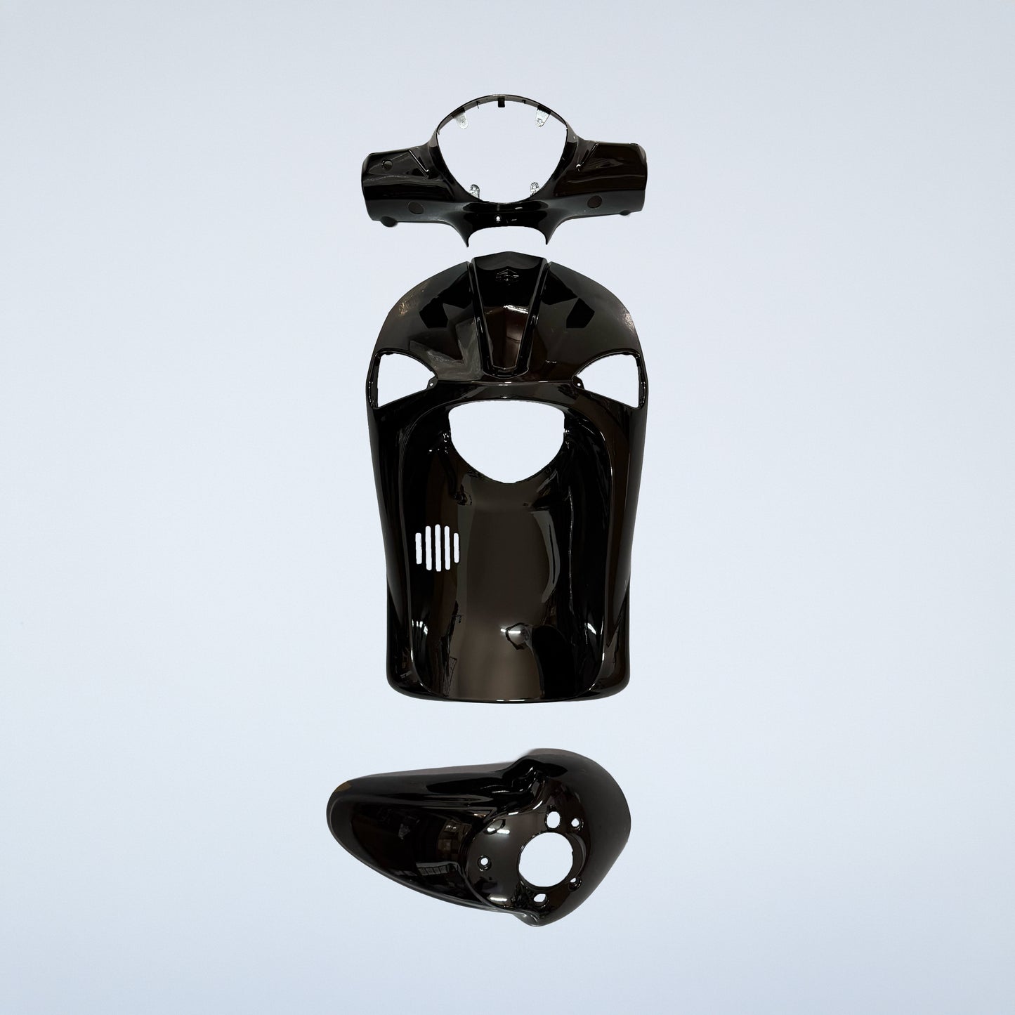 KIT CARENE NERE LUCIDE 4 PEZZI CARENA PIAGGIO LIBERTY 50/125/150/200CC