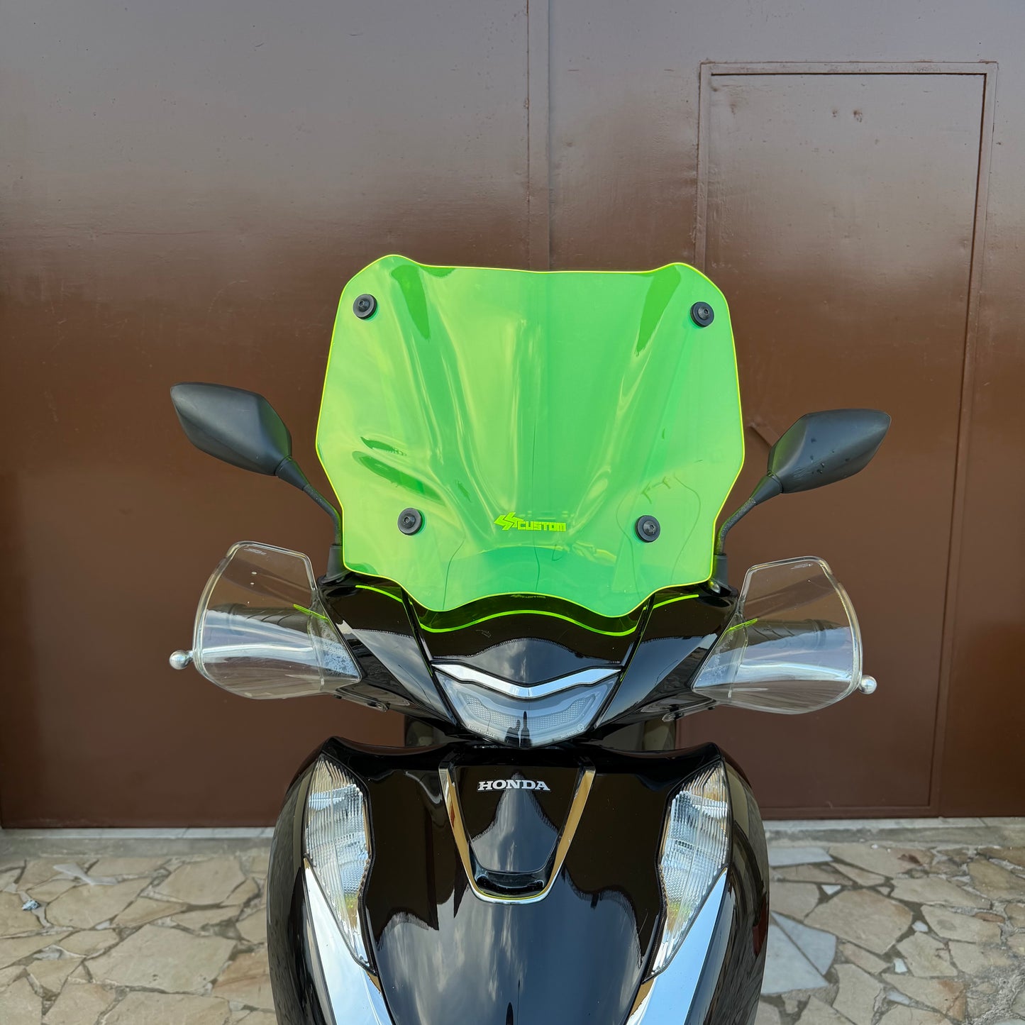 CUPOLINO SSCUSTOM GIALLO FLUO FLUORESCENTE COMPATIBILE CON HONDA SH 125/150/350 DAL 2020