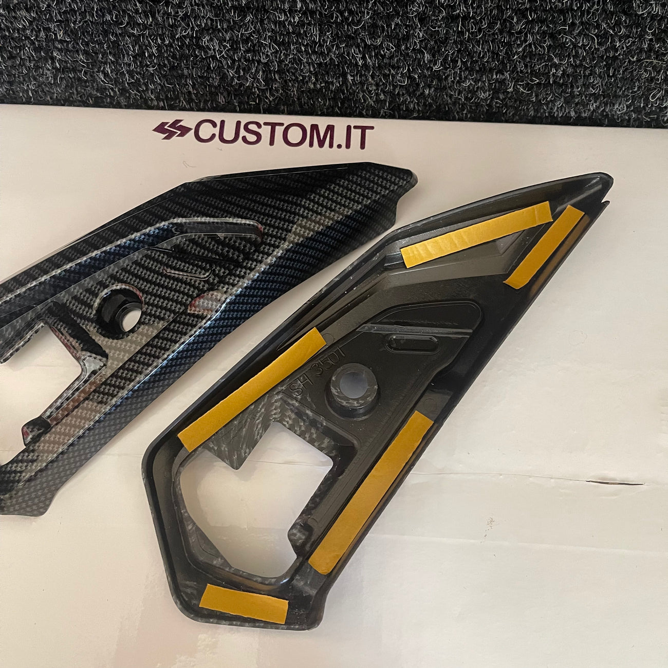 CARBON COVER FOR FOOTREST COMPATIBLE WITH SH 350