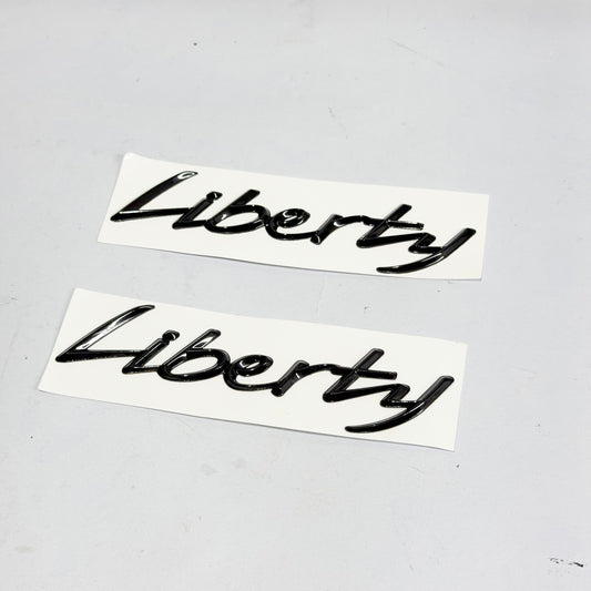 STEMMA LATERALE PIAGGIO "LIBERTY" NERO OPACO