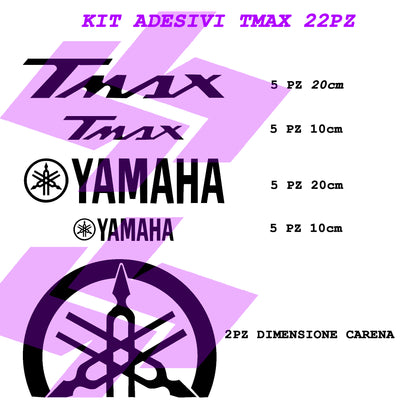 STICKER KIT YAMAHA TMAX 22pcs